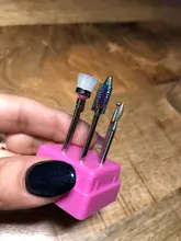Juego de brocas de cerámica de carburo de diamante para uñas, fresas para máquina de manicura, cortaúñas, accesorios para uñas, 7 Uds.
