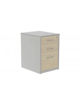 

DRAWER ROCADA ALUMINUM/BEECH 2 DRAWERS AND 1 FILING CABINET