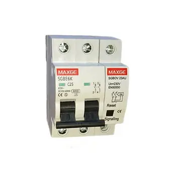 

Protector sobretensiones monofasico 2P Clase C 6kA Blanco 25 A