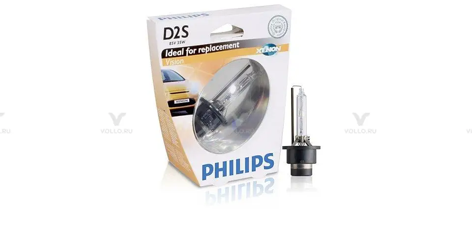 PHILIPS 85122VIS1 Лампа D2S 85V 5W P32d-2 Vision
