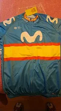 Conjunto de Ropa de Ciclismo DEL EQUIPO Movistar para hombre, Maillot, camisetas de verano, MTB, 2020