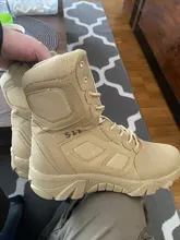 Military-Boots Hiking-Shoes Army Outdoor High-Top Mens New Anti-Collision-Quality