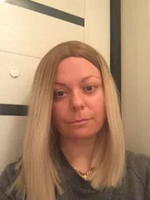 Synthetic Wig Hair-Wigs Ash-Blonde Cosplay Wignee Short Middle-Part Brown Ombre Women