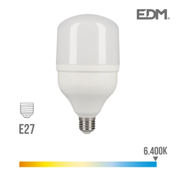 

NDUSTRIAL LED BULB 40W E27 6.400K T80 3200 LUMENS EDM