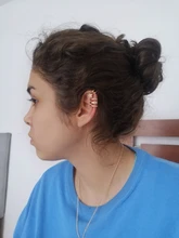 Arete de hojas de oro para hombres y mujeres, clips de oreja sin perforación, pendientes de cartílago falso, joyería, juego de 5 unidades