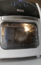 MIUI - Asador de Pollo Eléctrico 5 en 1, Horno de 360º MI-CYCLONE de 10L/12.7QT, Deshidratador Asador LED de gran capacidad, Freidora grande para uso doméstico