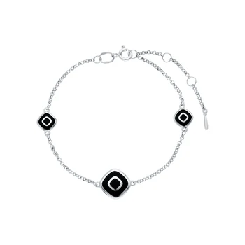 

Silver Bracelet with enamel sunlight sample 925