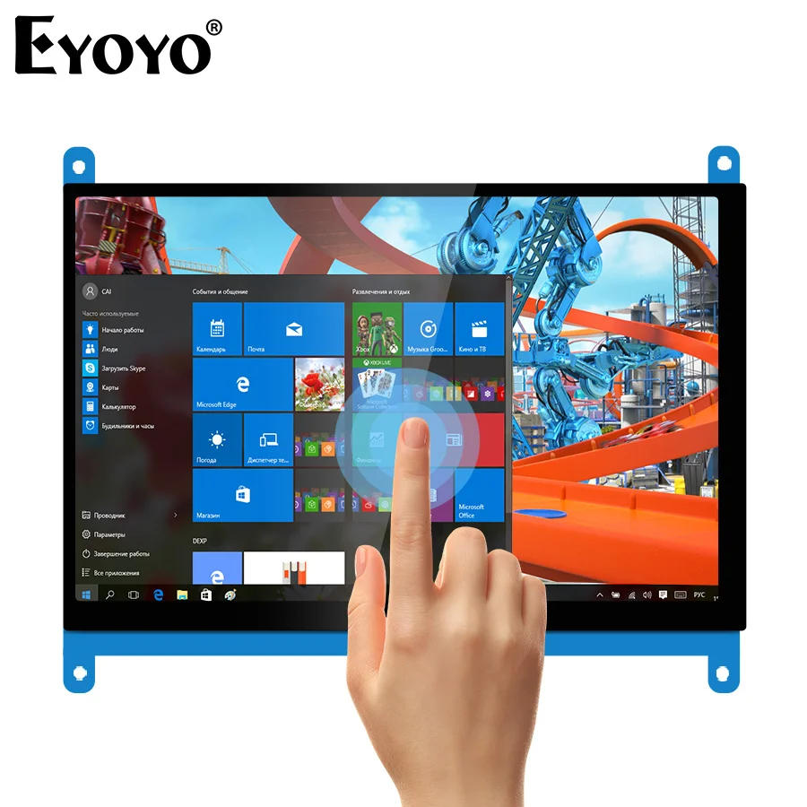 

7 Inch Touch Screen Panel 1024x600 Portable HD Display IPS Raspberry Display LCD DIY Monitor Capacitive Touch HDMI Display