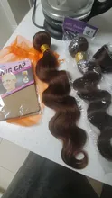 Mechones de pelo ondulado brasileño, cabello humano 100% tejido, Color Natural, n. ° 4, extensión de cabello marrón Remy, tejido de Color de 1/3/4 Uds.