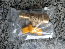 12mm Hose Barb x 1/2 BSP Male Thread Two Way Brass Ball Valve For Oil Water Air