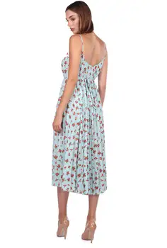 

BLUE STRAPPED AKORDİYON DRESS