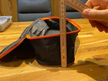 Estuche de almacenamiento organizador, bolsa de herramientas para aspiradora, accesorio portátil resistente al desgaste, duradero, con cierre de cremallera, práctico, negro