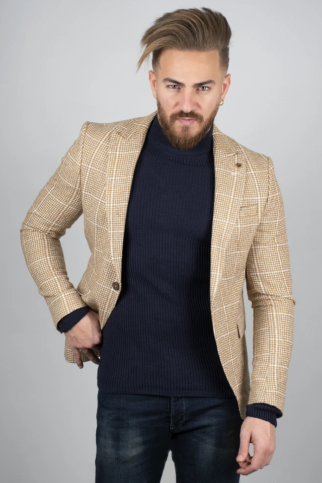 mustard yellow blazer mens