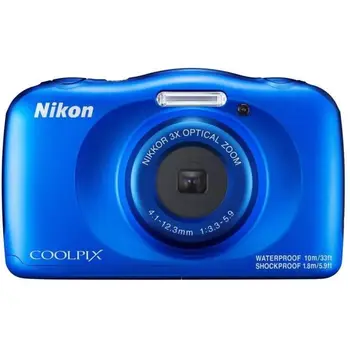 

NIKON COOLPIX W150VQA111EA - 13Mp CMOS -3x, 2.7 - QVGA, 1080p-waterproof-shockproof-WIFI