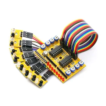 

Taidacent 8 Ch Infrared Barrier Tracking Avoidance Obstacle Sensor Module Tracking Ir Line Follower Sensor Hunting Motion Sensor