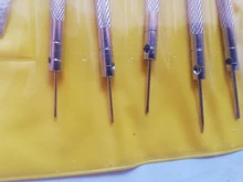 Destornillador de acero de 0,8-1,6mm para reparación de relojes, herramientas para relojes portátiles, eliminación de banda con Mini Pines de enlace, Kits de herramientas de relojero