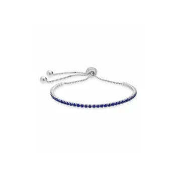 

Silver bracelet WULFJEFF Zircons Sapphire LUXENTER
