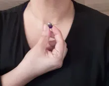 Humor de cambio de Color emoción sentimiento de Control de temperatura de la gota de agua colgante en forma de lágrima de acero inoxidable collares de cadena