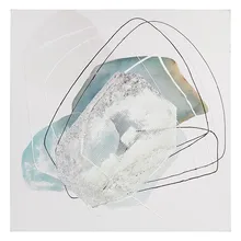 Картина маслом сосновая древесина(90X4x90 см) BigBuy Home