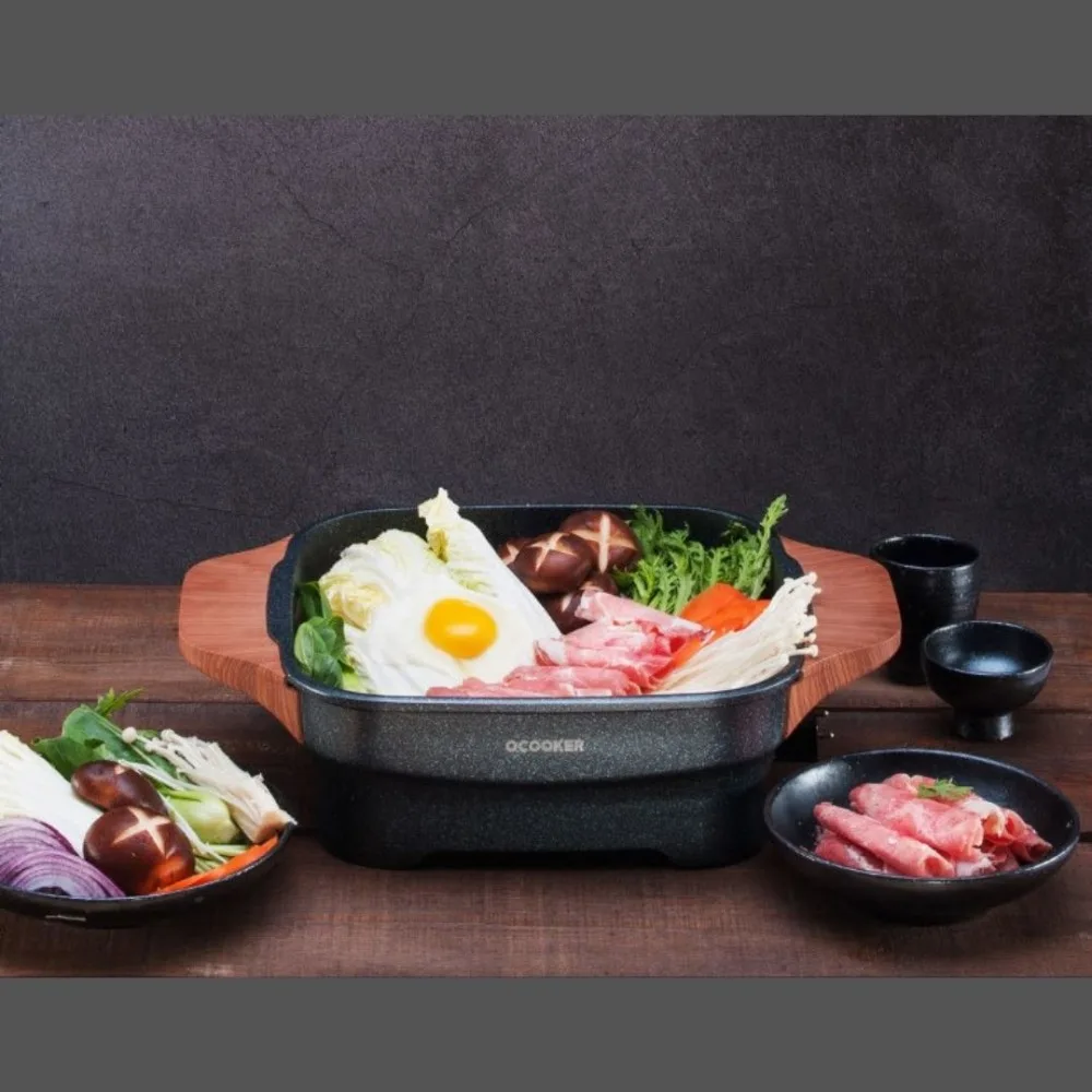 Электросковорода Xiaomi Qcooker Kitchen Multi-functional Hot Pot 4.0L Black