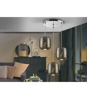 

Pendant with 3 lampshades Crystal: Collection VIAS