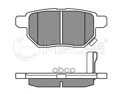 025 246 1015/W_колодки Дисковые Задн.! Toyota Auris 1.4vvt-I-2.2d 07/Yaris 1.0vvt-I 06 Meyle 0252461015w Meyle арт. 0252461015W