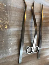 Trim-Tool-Kit-Set Scissor Tweezers Aquarium Live-Plants 3in1 Long-Handle