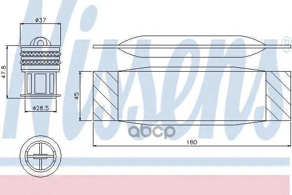 Осушитель Кондиционера Audi A3/S3 1.2tfsi 03- Nissens 95490 Nissens арт. 95490
