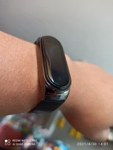 Correas de mi banda 5 adecuado para Xiaomi pulsera 3/4/5/6 Correa 04 línea 304 de metal de acero inoxidable pulsera