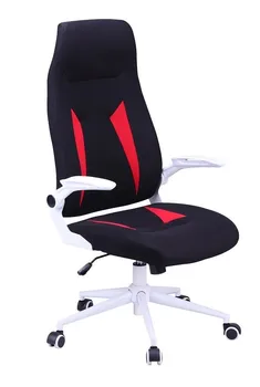 

Office armchair WORLD, high, gas, tilt, black fabric with red