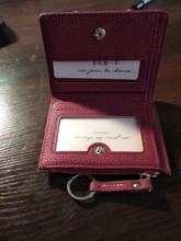 Cartera de piel sintética suave para mujer, cartera amarilla de marca, monedero Mini con broche, tarjetero, billetera corta, Bolso pequeño Delgado, llavero con cremallera