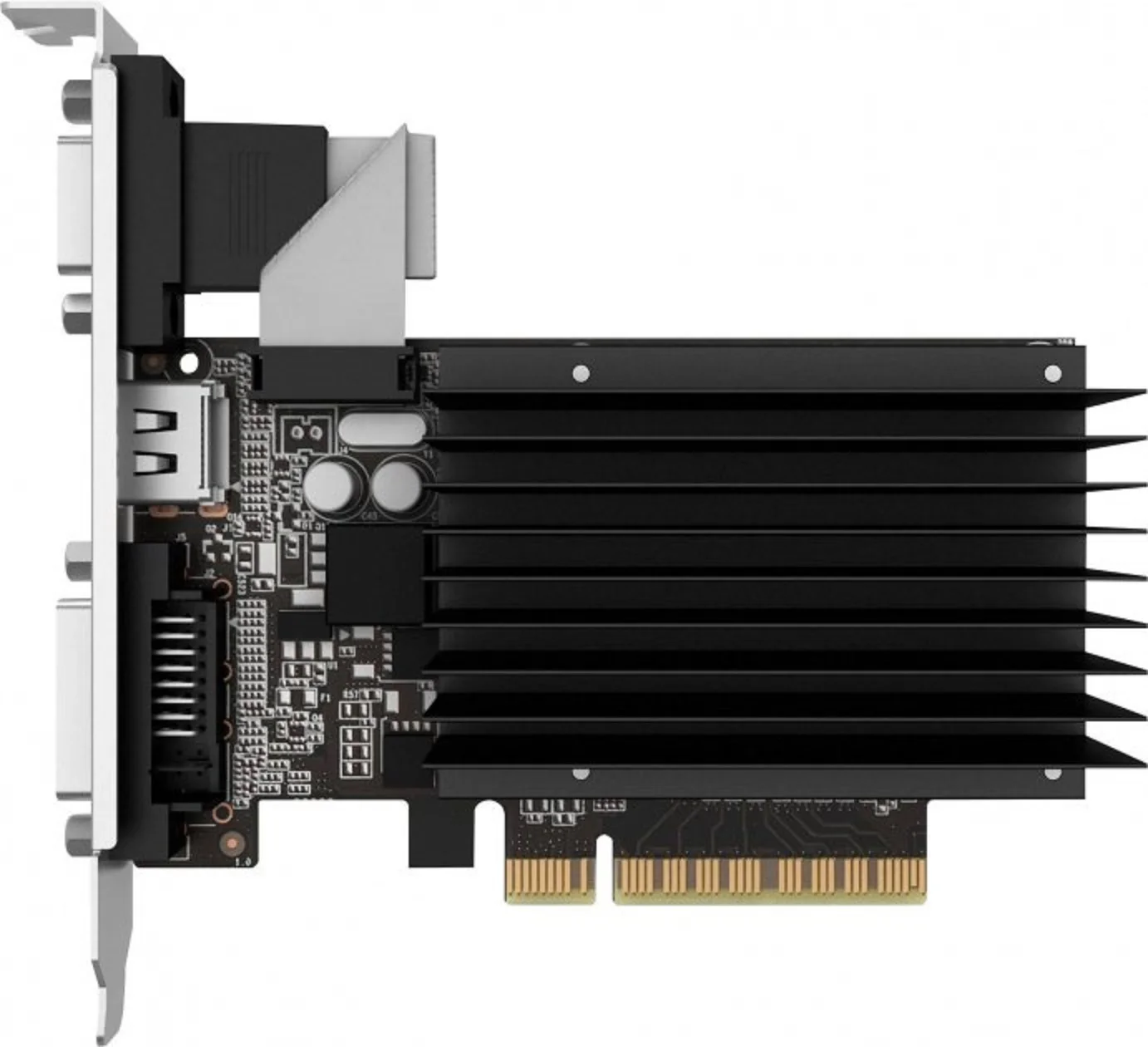 Palit PCI-Ex GeForce GT 710 2048 Мб DDR3 (64 бит) (954/1600) (VGA DVI HDMI) (NEAT7100HD46-2080H) | Компьютеры и офис