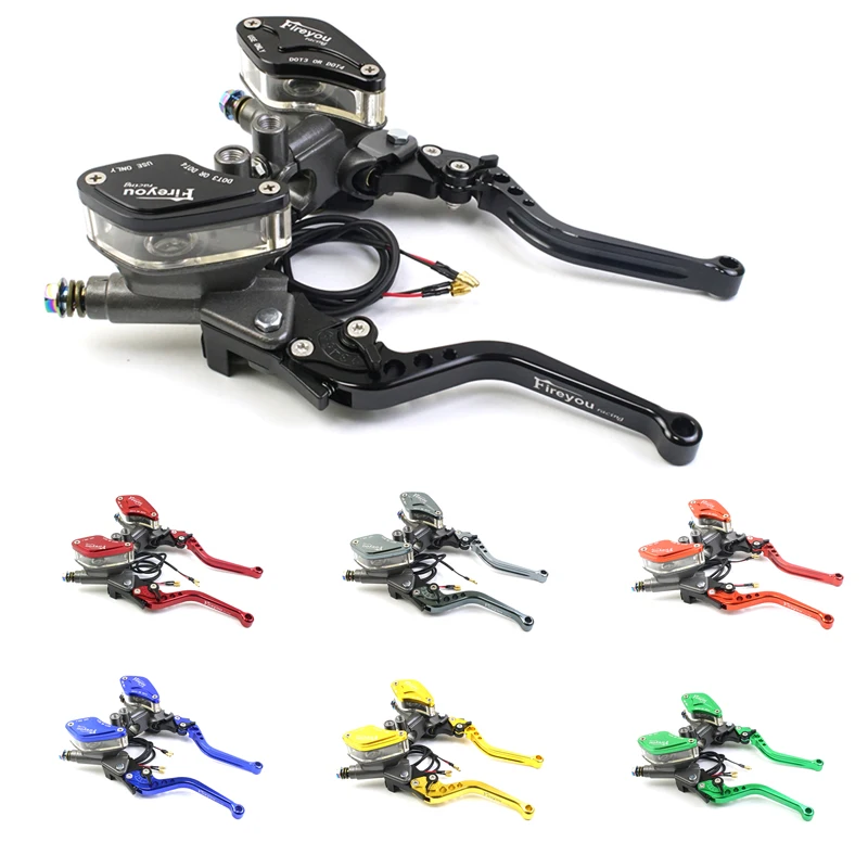 

Motorcycle Racing Universal 6 adjust lever Handle Hydraulic clutch Brake Pump Master Cylinder For HONDA Yamaha Kawasaki Suzuki