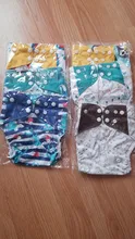 [Simfamily] 6 uds pañal + 6 uds insertar pañal de tela lavable cubierta de pañal ajustable reutilizable de tela pañales disponibles cubierta de pañal
