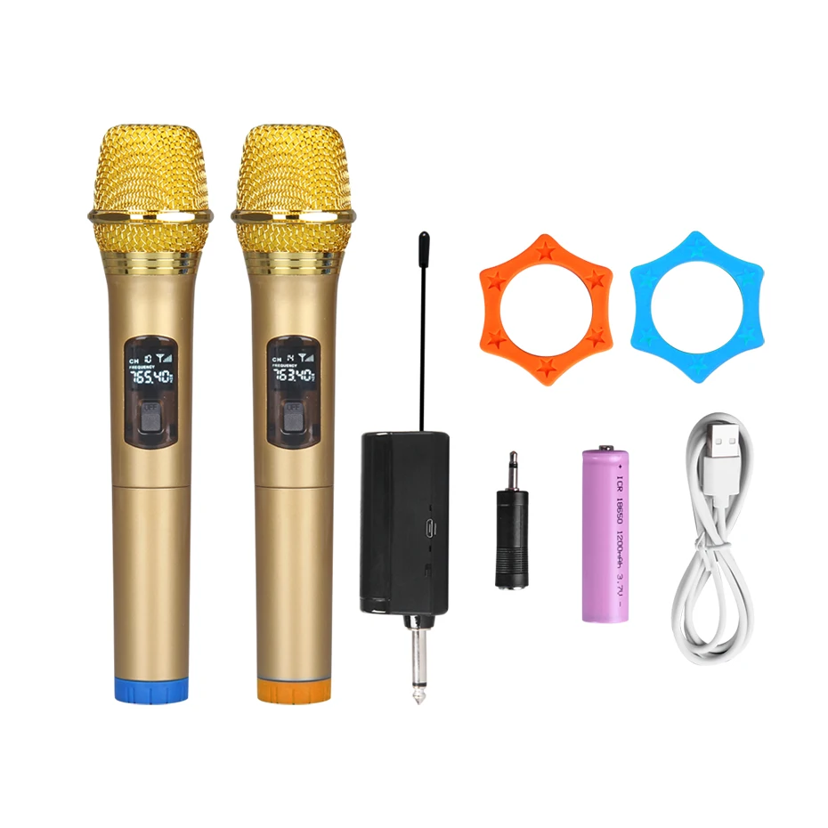 M21 Universal UHF Portable Wireless Microphone Handheld Microphones Use For Conference,Computer,Audio Mixer.