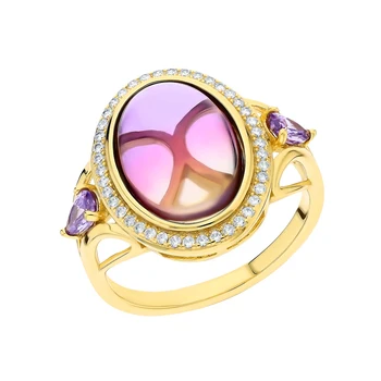 

Sunlight silver ring with sieve and cubic zirconium