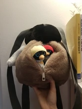 Lindo pingüino de peluche mochila para las niñas caqui pingüino de peluche bolso de hombro mejor regalo de cumpleaños para las niñas suave bolsa pequeña
