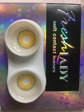 Lareen 1 par = 2 piezas de tres tonos grande de maquillaje de Ojos de lente de contacto de contactos de Color