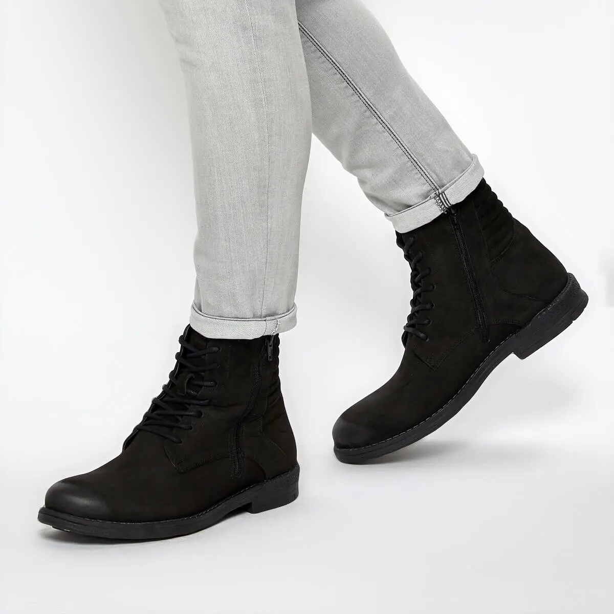 dockers black boots