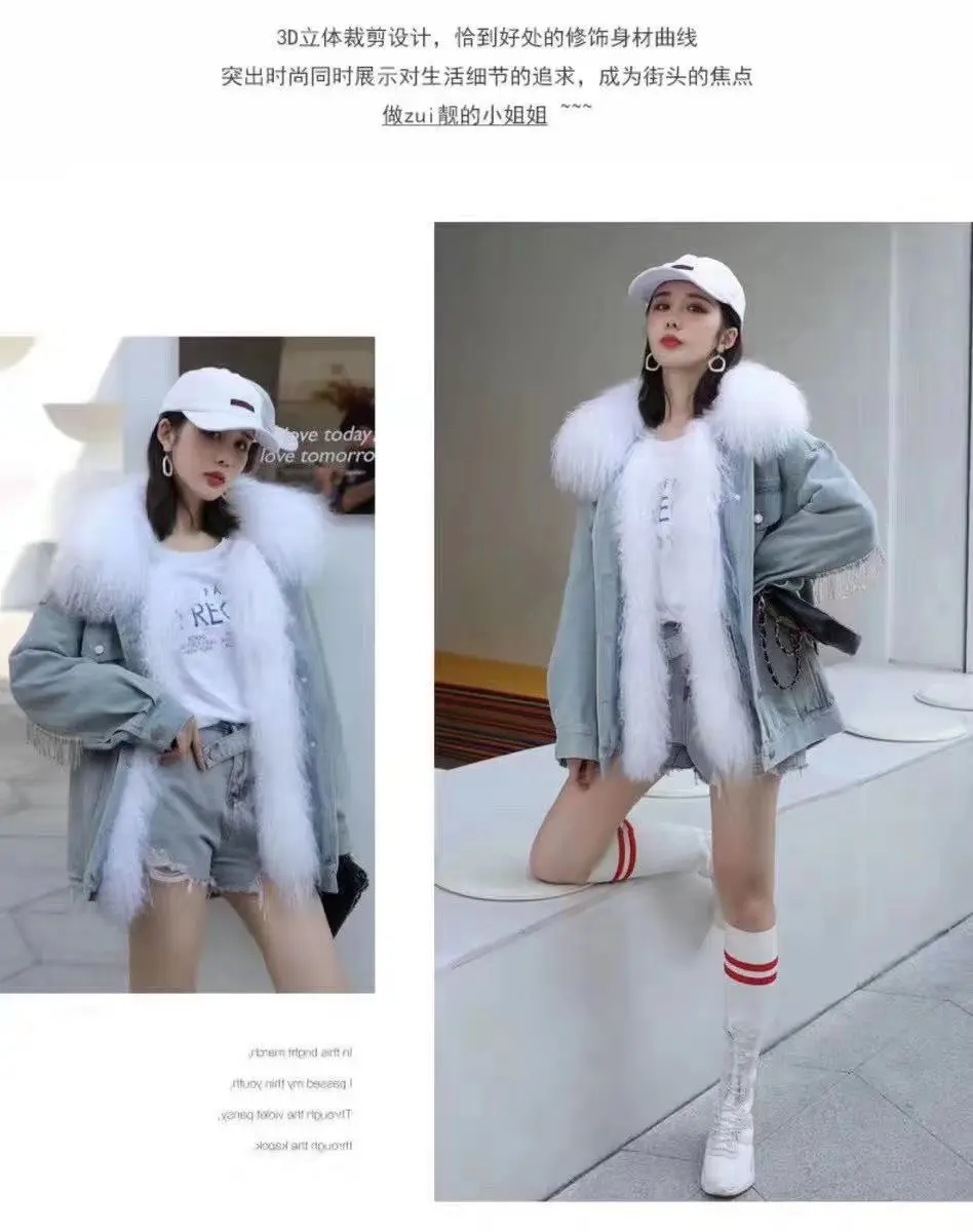Джинсовая куртка для женщин xineandi пальто и куртки для женщин chaquetas mujer invierno Японская уличная одежда