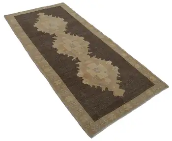 

92x197 Cm Beige Handmade Vintage Anatolian Rug-3x6 Ft
