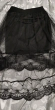 Party Skirt Lace Scalloped Sheer-Mesh Pleated Asymmetric Midi High-Waist Women Summer