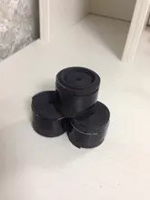 Empuñadura de goma para raqueta de bádminton, accesorio antideslizante, absorbente para el sudor, con mango de goma, cinta de bobinado, 3 uds.