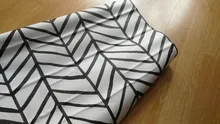 Self Adhesive Peel and Stick Stripes Herringbone Wallpaper Modern Pvc Black White Vinyl