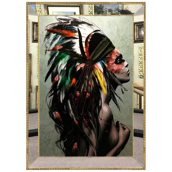 

Digital 3D Mirrored Silvery Luxury Canvas Print 70 * 100 cm