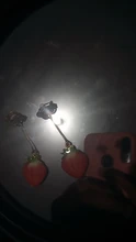 Pendientes con Clip para mujer, aretes largos de fruta, fresa, sandía, sin orificio de oreja, joyería de fiesta sin Piercing