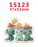 30 шт мультяшный персонаж плоское украшение из смолы PR 11432 - Цвет: 15123