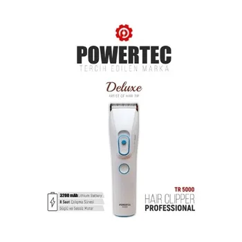 

Powertec EN 5000 For Professional cordless Hair cutter, Professional Shaver(Hair, hair clipper) 3 Pieces of Combs