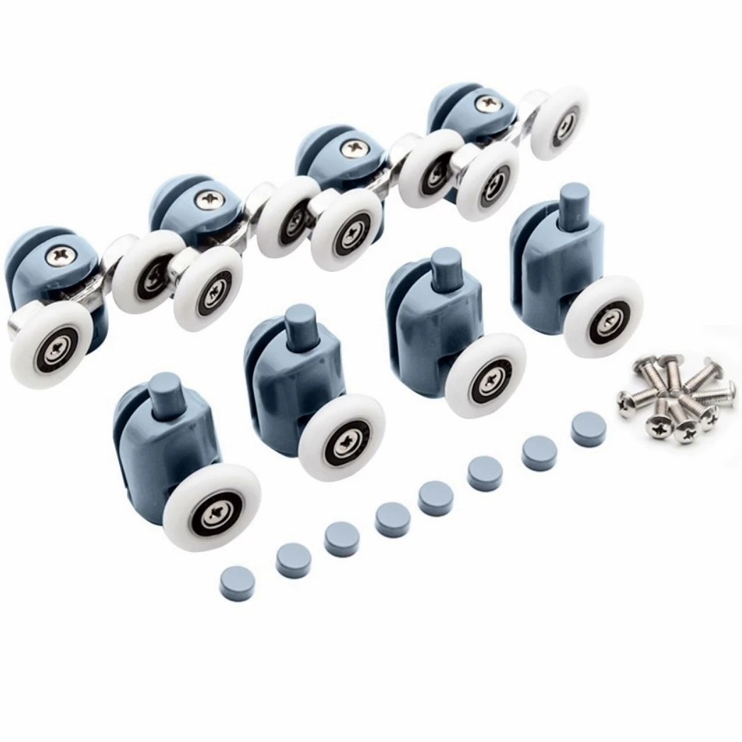 27mm. Rollers for shower cabin doors upper double roller bottom on single button. | Обустройство дома
