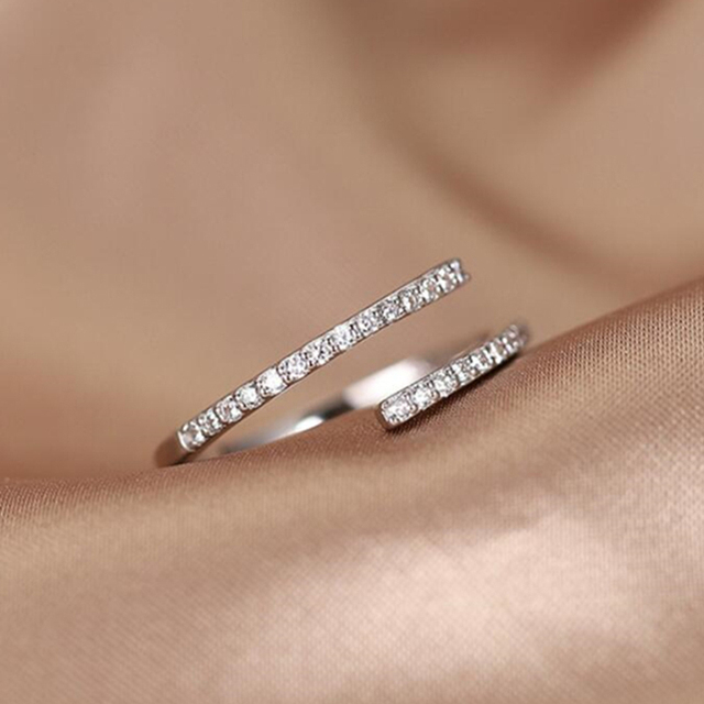 Zircon Tail Moonstone Opening Rings For Women Dolphin Cat Moon Tassel Adjustable Finger Ring Wedding Party Jewelry Gifts